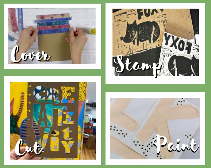 غرافكس ورق مقوى متوسط ​​الوزن من جرافيكس - 4 بوصات × 6 بوصات، طبيعي وخالٍ من الأحماض، بسماكة 0.057 بوصة، يُستخدم لصنع زخارف ثلاثية الأبعاد للبطاقات، والأعمال الورقية، والفنون المتعددة الوسائط، وديكور المنزل، وغيرها، عبوة من 25 قطعة - Image 3